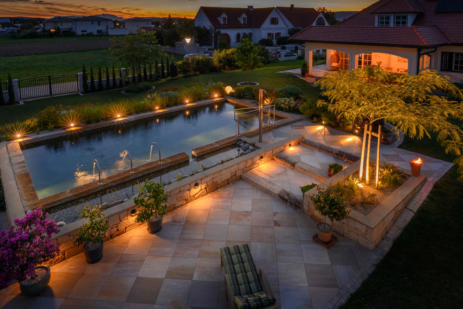 Gartengestaltung mit Licht: Burgenland, Niederösterreich und Wien
