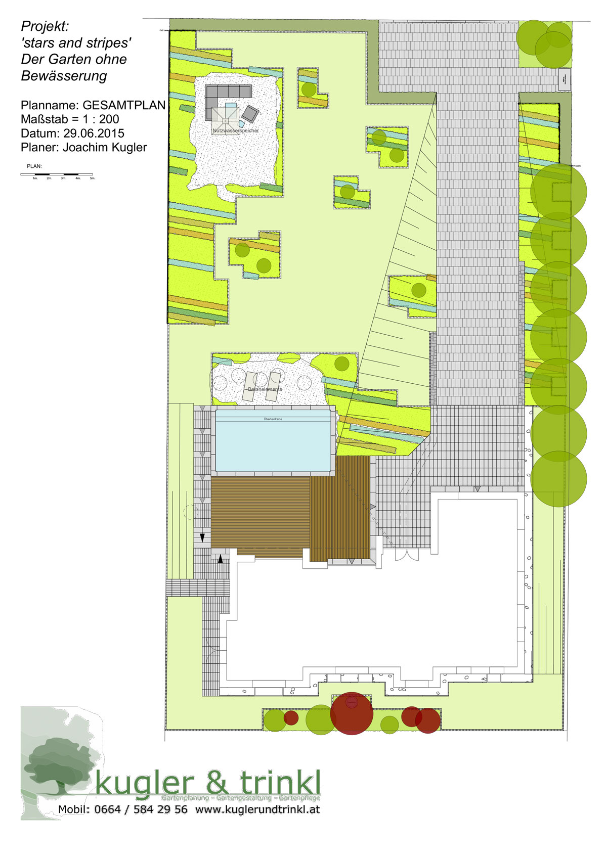 Planung eines Hanggartens