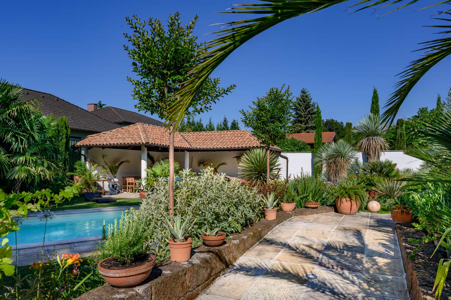 Mediterrane Gartengestaltung im Burgenland