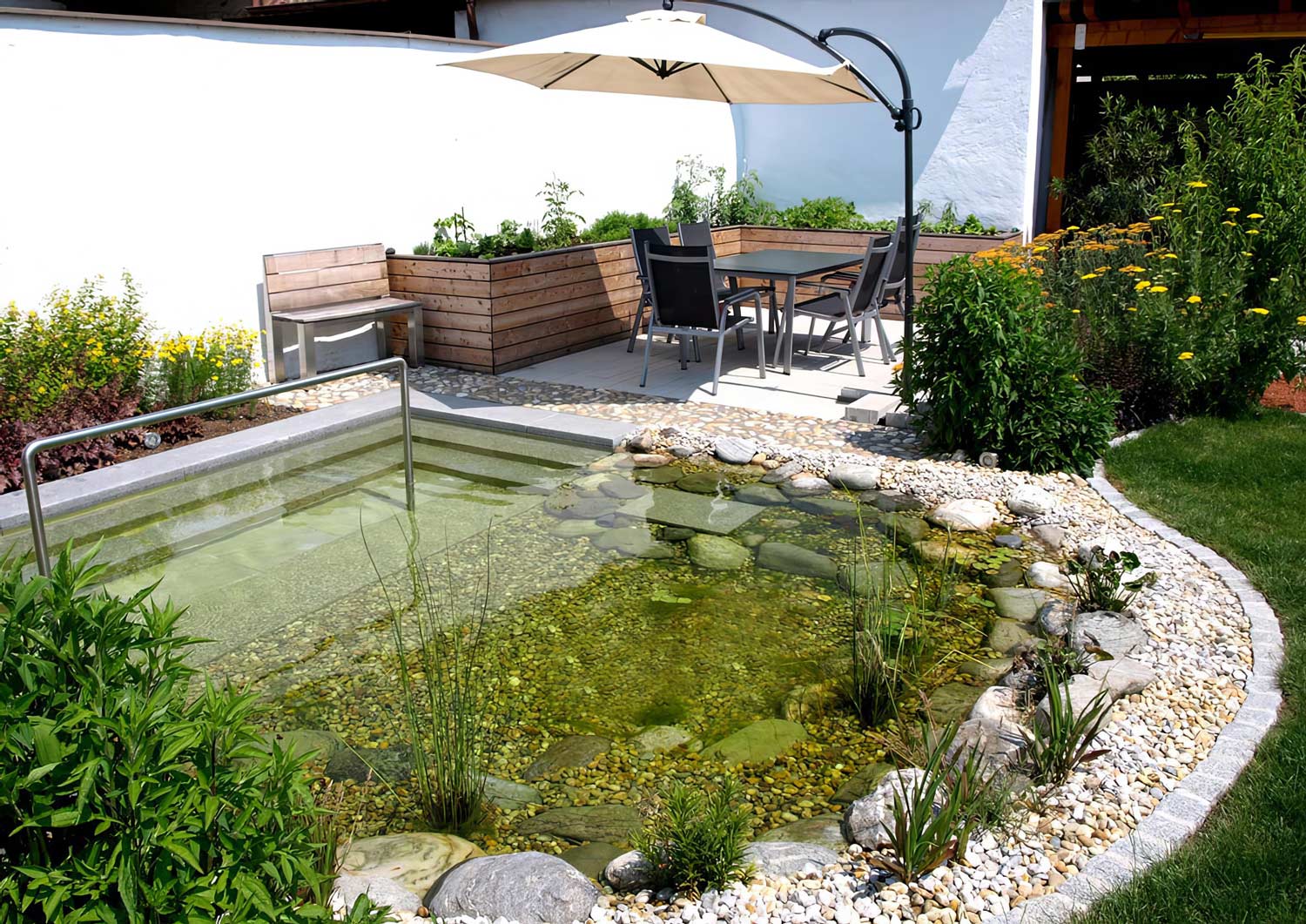 Gartenplanung und Gartengestaltung Burgenland: Kneippbecken